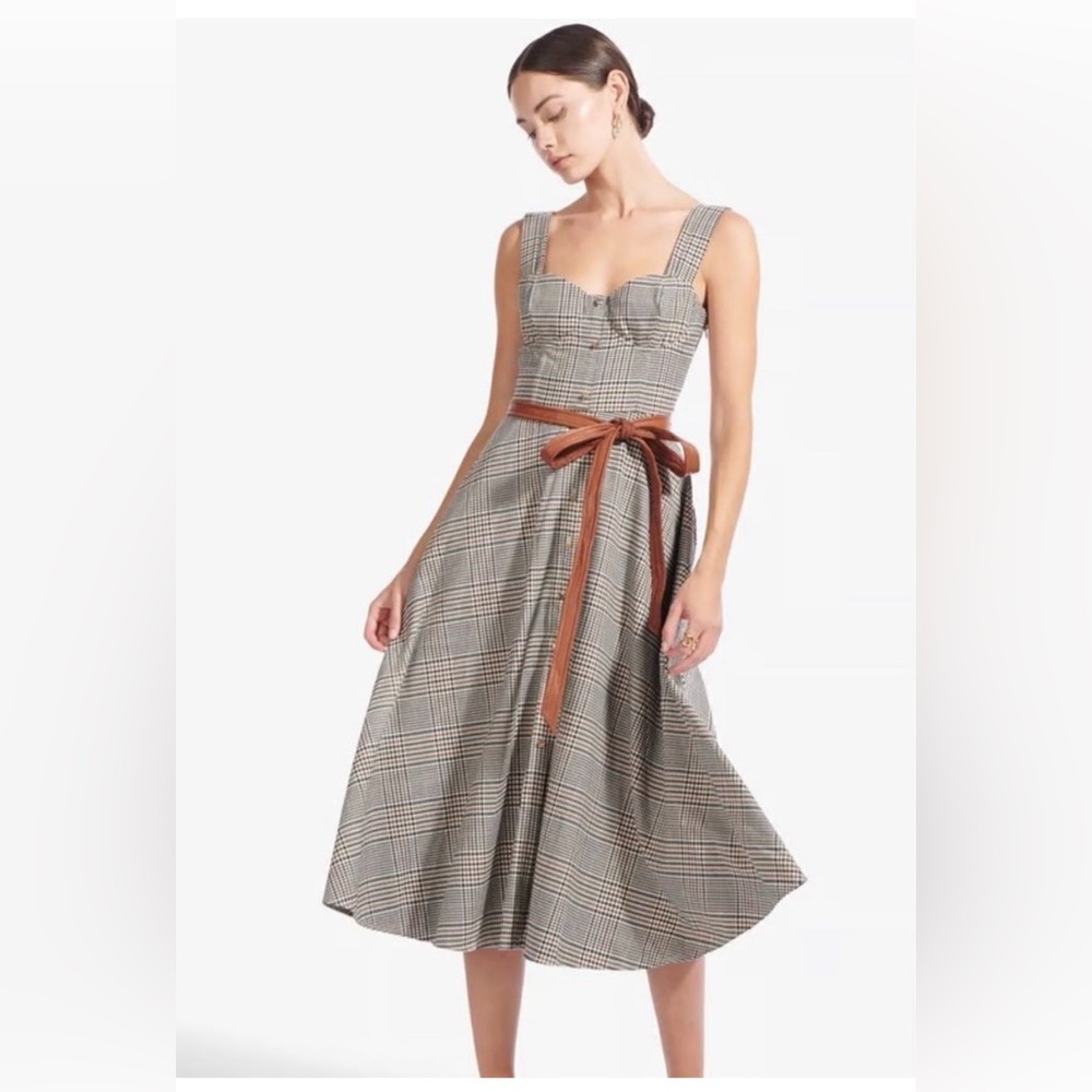 Staud Plaid Dress SZ 2!